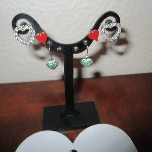 Girls Little Princess Pierced Earring Lot of Four